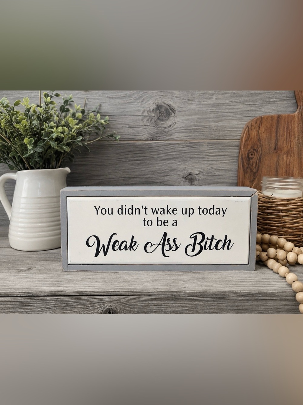 Wooden Sign for Home, Office, Desk, Bedroom or Shelf | Brand New | Size: 12x6
